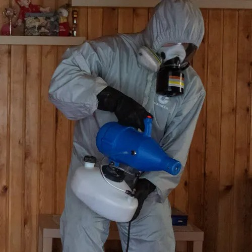 ФОТО Дезинфекция в районе станции метро Черкизовская