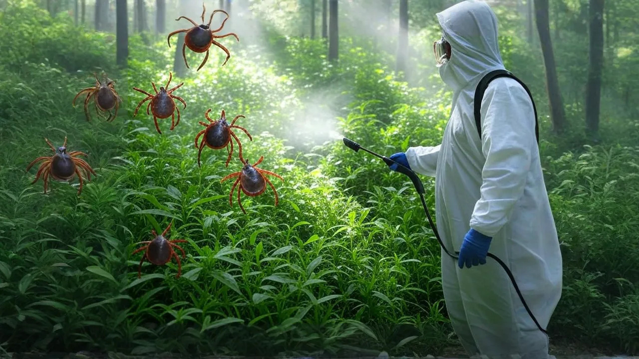 фото: Обработка от клещей в районе станции метро Черкизовская и области